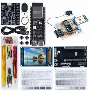 LAFVIN AI Chatbot Kit for ESP32-S3, Preloaded OpenAI & Deepseek Voice Assistant Projects, Voice Wake-up & Real-time Interruption, Suitable for Learning AI and IoT Projects. LAFVIN AI Chatbot Kit for ESP32-S3, Preloaded OpenAI & Deepseek Voice Assistant Projects, Voice Wake-up & Real-time Interruption, Suitable for Learning AI and IoT Projects.