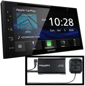 Kenwood DDX5707S 6.8" DVD/CD Receiver with AM/FM RDS Tuner, Waze-Ready with Apple CarPlay or Android Auto and Built-in Bluetooth ^^ Plus SiriusXM SXV300v1 Connect Vehicle Tuner Kit for Satellite Radio Kenwood DDX5707S 6.8" DVD/CD Receiver with AM/FM RDS Tuner, Waze-Ready with Apple CarPlay or Android Auto and Built-in Bluetooth ^^ Plus SiriusXM SXV300v1 Connect Vehicle Tuner Kit for Satellite Radio