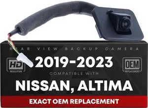 Rear View Backup Camera, Reverse Park Assist - Compatible with 2019-2023 Nissan Altima - Without AVM - Plastic, Glass - Vehicle Parking Camera Replacement - OEM 284426CA0B, 590-043, NI1960159 Rear View Backup Camera, Reverse Park Assist - Compatible with 2019-2023 Nissan Altima - Without AVM - Plastic, Glass - Vehicle Parking Camera Replacement - OEM 284426CA0B, 590-043, NI1960159