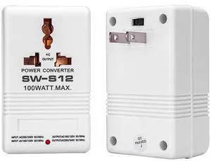 WALFRONT SW S12 Power Converter, 2 Way 110V to 220V Voltage Transformer, 100W Wide Range Foreign Electricity Converter for Home Appliances, US Plug WALFRONT SW S12 Power Converter, 2 Way 110V to 220V Voltage Transformer, 100W Wide Range Foreign Electricity Converter for Home Appliances, US Plug