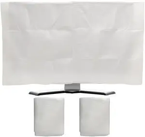 Laluladant 2 Pack Foam Flat Screen TV Cover, Fits Up to 80"L x 48"W, Waterproof, Poly Foam, White Laluladant 2 Pack Foam Flat Screen TV Cover, Fits Up to 80"L x 48"W, Waterproof, Poly Foam, White