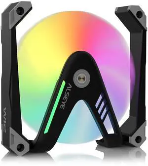 ALSEYE W12 Pro Case Fan, Extraordinary 'W' Designed PC Fans, Full Aluminium Frame 120mm ARGB & PWM Computer Case Fan (Black, Reverse) ALSEYE W12 Pro Case Fan, Extraordinary 'W' Designed PC Fans, Full Aluminium Frame 120mm ARGB & PWM Computer Case Fan (Black, Reverse)