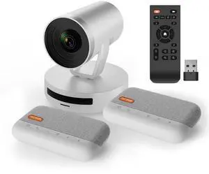 NUROUM Conference Room Camera System, 5X Optical Zoom, Noise Cancellation, All-in-one Video Conferencing System, PTZ Webcam, Daisy Chained Bluetooth Conference Speakers for Larger Rooms NUROUM Conference Room Camera System, 5X Optical Zoom, Noise Cancellation, All-in-one Video Conferencing System, PTZ Webcam, Daisy Chained Bluetooth Conference Speakers for Larger Rooms