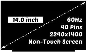 HOULISE Replacement for Lenovo Thinkpad X1 Carbon 10th 11th Gen Type 21CB 21CC 21HM 21HN 14.0 inch 2240x1400 40 Pins 60HZ LCD Non-Touch Screen Display Digitizer Panel (for Non-Touch Screen Only) HOULISE Replacement for Lenovo Thinkpad X1 Carbon 10th 11th Gen Type 21CB 21CC 21HM 21HN 14.0 inch 2240x1400 40 Pins 60HZ LCD Non-Touch Screen Display Digitizer Panel (for Non-Touch Screen Only)