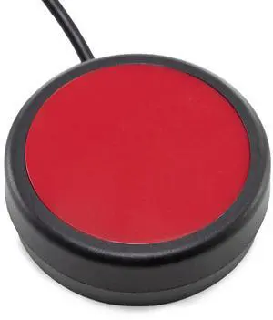 X-keys One Button Switch Definite Tactile Feel Wired to 3.5mm Plug (2.5, Red) 12 Foot (3.6m) Cable X-keys One Button Switch Definite Tactile Feel Wired to 3.5mm Plug (2.5, Red) 12 Foot (3.6m) Cable