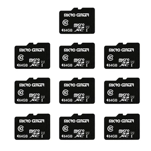 Micro Center 64GB Class 10 MicroSDHC Flash Memory Card with Adapter, 10Pack Micro Center 64GB Class 10 MicroSDHC Flash Memory Card with Adapter, 10Pack