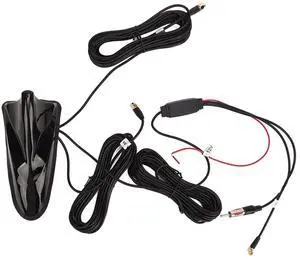 Acouto 12V Shark Fin Antenna DAB FM High Sensitivity 5m Cable Length Universal Radio Aerial Antenna Acouto 12V Shark Fin Antenna DAB FM High Sensitivity 5m Cable Length Universal Radio Aerial Antenna