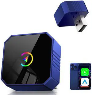 Wireless CarPlay Adapter for Apple Car Play Wireless Adapter, Android Auto Carplay Wireless Adapter, No Latency Bluetooth Carplay Adapter for iPhone iOS 10+ Wireless CarPlay Adapter for Apple Car Play Wireless Adapter, Android Auto Carplay Wireless Adapter, No Latency Bluetooth Carplay Adapter for iPhone iOS 10+