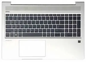 CCGDZKJ L45090-001 Replacement Upper Case Palmrest with Backlit Keyboard for HP Probook 450 G6/G7, 455 G6/G7 Series, Silver Top Cover CCGDZKJ L45090-001 Replacement Upper Case Palmrest with Backlit Keyboard for HP Probook 450 G6/G7, 455 G6/G7 Series, Silver Top Cover