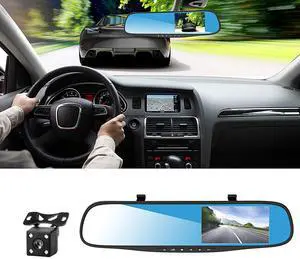 Mirror Dash Cam - Torcarvh 1080p High-Definition Dash Cam 4.5" inch Digital Video Recorder Single Lens Registration Camcorder for Car, Night Vision, Parking Assist, Loop (4.5 inch) Mirror Dash Cam - Torcarvh 1080p High-Definition Dash Cam 4.5" inch Digital Video Recorder Single Lens Registration Camcorder for Car, Night Vision, Parking Assist, Loop (4.5 inch)