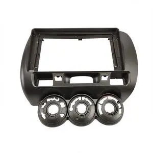 9'' Car Radio Stereo Dash Frame Fascia Bezel Panel with Power Harness Compatible for Honda Fit Jazz 2004 05 06 07 RHD Install Mount Kit 9'' Car Radio Stereo Dash Frame Fascia Bezel Panel with Power Harness Compatible for Honda Fit Jazz 2004 05 06 07 RHD Install Mount Kit