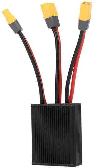 Dual Battery Connector, 20V-72V DC E-Bike Dual Battery Discharge Converter XT60 Port Adapter Battery Capacity Double Battery Pack Switch Balancer (40A) Dual Battery Connector, 20V-72V DC E-Bike Dual Battery Discharge Converter XT60 Port Adapter Battery Capacity Double Battery Pack Switch Balancer (40A)
