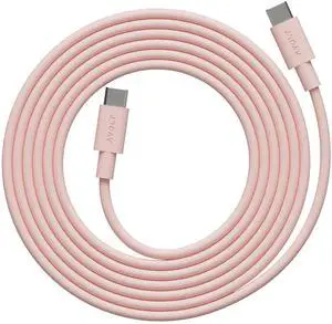 Avolt USB-C to USB-C Cable (6.6 ft) Soft Silicone Fast Charging Cable for iPhone 15, MacBook, iPad & Android Tangle-Free, Durable Design (USB C to USB C, New Pink) Avolt USB-C to USB-C Cable (6.6 ft) Soft Silicone Fast Charging Cable for iPhone 15, MacBook, iPad & Android Tangle-Free, Durable Design (USB C to USB C, New Pink)