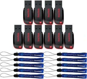 SanDisk 10 Pack Blade USB 2.0 8GB Flash Drive for Computers and Laptops SanDisk 10 Pack Blade USB 2.0 8GB Flash Drive for Computers and Laptops