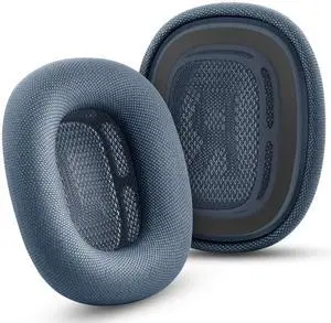 Replacement Ear Cushions for Apple AirPods Max 1 & 2 Upgraded Memory Foam Pads with Durable Fabric,Sound Insulation and Noise Reduction,Strong Magnetic Fit,Sweat-Resistant,Breathable Comfort(Blue) Replacement Ear Cushions for Apple AirPods Max 1 & 2 Upgraded Memory Foam Pads with Durable Fabric,Sound Insulation and Noise Reduction,Strong Magnetic Fit,Sweat-Resistant,Breathable Comfort(Blue)