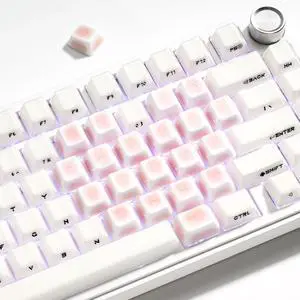 OHY XVX Crazed Heart 21 Keys Ceramic Keycaps, Cherry Profile Blank No-Legends, Premium Alumina Ceramic Keycap Set, Crazed Glaze Heart Shape Layout for Keyboard Customization & Gaming Setup OHY XVX Crazed Heart 21 Keys Ceramic Keycaps, Cherry Profile Blank No-Legends, Premium Alumina Ceramic Keycap Set, Crazed Glaze Heart Shape Layout for Keyboard Customization & Gaming Setup