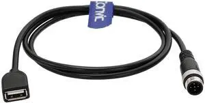 Eonvic Industrial M12 5 Pin A Code Male to USB 2.0 Female Data Cable 480Mbps High Speed Shielded IP67 Waterproof Cable for Equipment/Automation Devices 2M Eonvic Industrial M12 5 Pin A Code Male to USB 2.0 Female Data Cable 480Mbps High Speed Shielded IP67 Waterproof Cable for Equipment/Automation Devices 2M