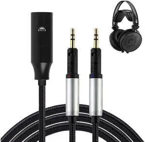 okcsc 4 PIN XLR Replacement Cord for Audio-Technica ATH-R70X R70XA Headphone Cable 4 Core Braid OFC Cable 4PIN XLR Plug 6.5FT Length okcsc 4 PIN XLR Replacement Cord for Audio-Technica ATH-R70X R70XA Headphone Cable 4 Core Braid OFC Cable 4PIN XLR Plug 6.5FT Length