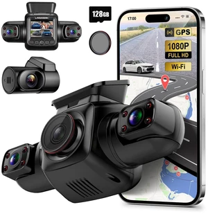 PRUVEEO 360 Degree View 4 Channel Dash Cam Front and Rear Inside Left Right, Dash Camera for Cars with CPL, Built-in GPS WiFi Night Vision, 24/7 Recording Parking Mode Monitor, Free 128G Card PRUVEEO 360 Degree View 4 Channel Dash Cam Front and Rear Inside Left Right, Dash Camera for Cars with CPL, Built-in GPS WiFi Night Vision, 24/7 Recording Parking Mode Monitor, Free 128G Card