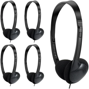 ZXQZYM 30 Pack Headphones Bulk for Classroom Wired On Ear for School Black ZXQZYM 30 Pack Headphones Bulk for Classroom Wired On Ear for School Black