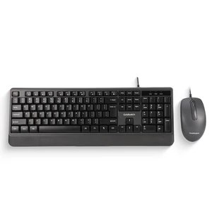 Goldtouch Wired Keyboard and Mouse Combo, USB, Full Size, Black Goldtouch Wired Keyboard and Mouse Combo, USB, Full Size, Black