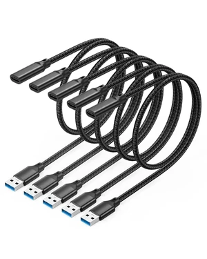 URELEGAN USB C Female to USB Male Cable 3.3 FT 5-Pack, 10Gbps URELEGAN USB C Female to USB Male Cable 3.3 FT 5-Pack, 10Gbps