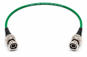 AV-Cables 6G HD-SDI BNC to BNC Cable, 1855A, 6ft, Green AV-Cables 6G HD-SDI BNC to BNC Cable, 1855A, 6ft, Green