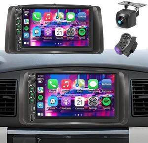 Plug&Play Car Stereo for Toyota Corolla 2003 2004 2005 2006 2007 2008, 7 Inch IPS Touch Screen with Wireless Carplay/Android Auto/MirrorLink,SWC/Backup Camera,DSP,FM Radio Plug&Play Car Stereo for Toyota Corolla 2003 2004 2005 2006 2007 2008, 7 Inch IPS Touch Screen with Wireless Carplay/Android Auto/MirrorLink,SWC/Backup Camera,DSP,FM Radio