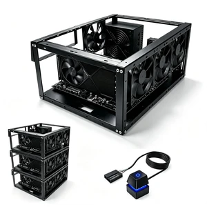 PC Test Bench, Open Air PC Case, Open Frame Computer Chassis, Techbench Server Rack Mount PC Case for E-ATX ATX MATX EATX X79 X99 Micro ATX Motherboards (Stackable) PC Test Bench, Open Air PC Case, Open Frame Computer Chassis, Techbench Server Rack Mount PC Case for E-ATX ATX MATX EATX X79 X99 Micro ATX Motherboards (Stackable)