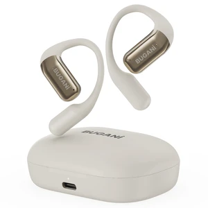 BUGANI Open Ear Headphones, Bluetooth 5.2 Open Ear Earbuds with Microphone, ENC Clear Talk, Immersive Stereo Sound, Fast Charging, 32H Playtime, Waterproof, White BUGANI Open Ear Headphones, Bluetooth 5.2 Open Ear Earbuds with Microphone, ENC Clear Talk, Immersive Stereo Sound, Fast Charging, 32H Playtime, Waterproof, White