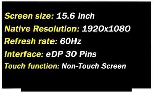 for Lenovo ThinkPad E15 T15 L15 P15s Gen 1-4 Non-Touch Screen Replacement for Lenovo ThinkPad E15 T15 L15 P15s Gen 1-4 Non-Touch Screen Replacement