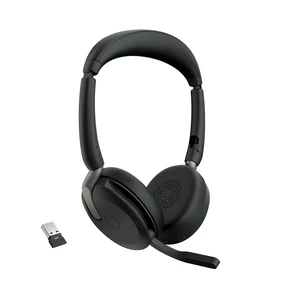 Jabra Evolve2 65 Flex Wireless Stereo Headset - Bluetooth, Noise-Cancelling ClearVoice Technology & Hybrid ANC - Works with All Leading UC Platforms Such As Zoom & Google Meet - Black Jabra Evolve2 65 Flex Wireless Stereo Headset - Bluetooth, Noise-Cancelling ClearVoice Technology & Hybrid ANC - Works with All Leading UC Platforms Such As Zoom & Google Meet - Black