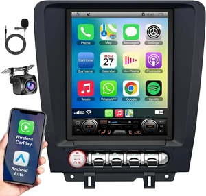 4+64 8-Core for Ford Mustang 2010 2011 2012 2013 2014 Android 13 Car Radio, 9.7 Inch IPS Touch Screen Car Stereo with Wireless Carplay/Android Auto,GPS, WiFi, Bluetooth,FM, Support OBD2/DVR/DSP 4+64 8-Core for Ford Mustang 2010 2011 2012 2013 2014 Android 13 Car Radio, 9.7 Inch IPS Touch Screen Car Stereo with Wireless Carplay/Android Auto,GPS, WiFi, Bluetooth,FM, Support OBD2/DVR/DSP