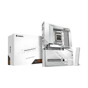 GIGABYTE B850 AORUS Stealth ICE Reverse-Connect ATX Motherboard, Support AMD Socket AM5 Processors, DDR5, 14+2+2 Power Phase, 4X M.2, PCIe 5.0, USB-C, WIFI7, 5GbE LAN, EZ-Latch, 5-Year Wa GIGABYTE B850 AORUS Stealth ICE Reverse-Connect ATX Motherboard, Support AMD Socket AM5 Processors, DDR5, 14+2+2 Power Phase, 4X M.2, PCIe 5.0, USB-C, WIFI7, 5GbE LAN, EZ-Latch, 5-Year Wa
