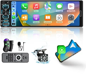 Single Din Car Stereo with Bluetooth 5.2-Wireless Apple CarPlay Car Radio Single Din Car Stereo with Bluetooth 5.2-Wireless Apple CarPlay Car Radio