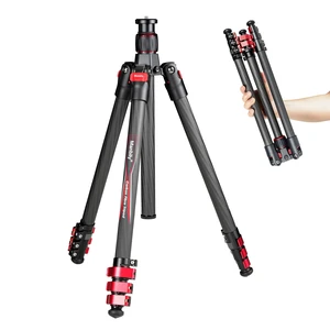 Manbily Travel Tripod Carbon Fiber for Camera, 58.7" Camera Tripods Compact Portable Lightweight, with Metal Flip Buckle, No Ball Head, Max Load 22lbs-PH-20 (Red) Manbily Travel Tripod Carbon Fiber for Camera, 58.7" Camera Tripods Compact Portable Lightweight, with Metal Flip Buckle, No Ball Head, Max Load 22lbs-PH-20 (Red)