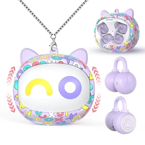 QearFun Kids Cat Open Ear Earbuds with Rotatable Case, 85dB Safe Volume QearFun Kids Cat Open Ear Earbuds with Rotatable Case, 85dB Safe Volume