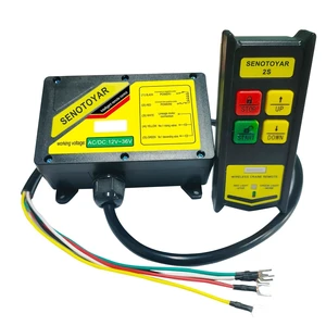 Wireless Crane Remote Control 12-36V Dump Trailer Wireless Remote Accessories Wireless Winch Controller Up-Down Switch Control Station Wireless Crane Remote Control 12-36V Dump Trailer Wireless Remote Accessories Wireless Winch Controller Up-Down Switch Control Station