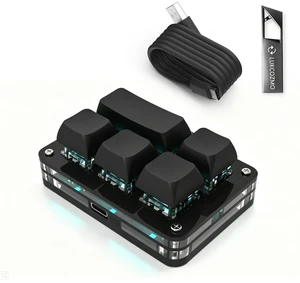 LUKCOZMO Programmable 5-Key Mini Gaming Keypad with RGB Backlit & USB Drive LUKCOZMO Programmable 5-Key Mini Gaming Keypad with RGB Backlit & USB Drive