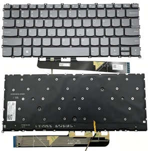 Laptop Keyboard Compatible for Lenovo Yoga 6 13ALC7 ABR8 Backlit Gray Laptop Keyboard Compatible for Lenovo Yoga 6 13ALC7 ABR8 Backlit Gray