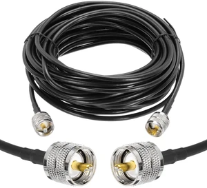 MECCANIXITY 1PCS RG58 Coaxial Cable 35ft/10.7 M, UHF PL-259 Male to Male Coax Cable 50 Ohm Low Loss Cable for CB Radio, Ham Radio, Antenna Analyzer MECCANIXITY 1PCS RG58 Coaxial Cable 35ft/10.7 M, UHF PL-259 Male to Male Coax Cable 50 Ohm Low Loss Cable for CB Radio, Ham Radio, Antenna Analyzer