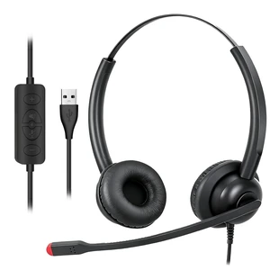 Callez Wired Computer USB Headset with Noise Cancelling Mic for PC Laptop Callez Wired Computer USB Headset with Noise Cancelling Mic for PC Laptop