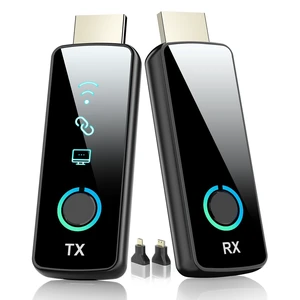 2026 Upgraded Wireless HDMI Transmitter and Receiver,164FT/50M, LED Display, 4K Decode 1080P@60Hz Ultra HD Video Output, Plug&Play 5G+2.4G for Video and Audio to Monitor from PC/Projector/TV Bo 2026 Upgraded Wireless HDMI Transmitter and Receiver,164FT/50M, LED Display, 4K Decode 1080P@60Hz Ultra HD Video Output, Plug&Play 5G+2.4G for Video and Audio to Monitor from PC/Projector/TV Bo