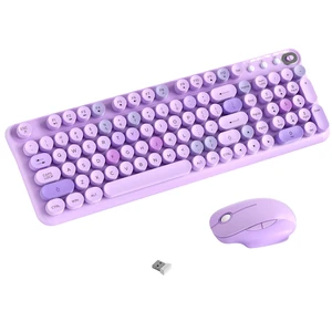 COVEVA Colorful Wireless Keyboard and Mouse Combo (Purple Colorful) COVEVA Colorful Wireless Keyboard and Mouse Combo (Purple Colorful)