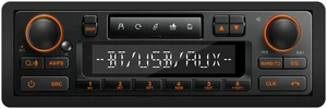 Single Din Retro Bluetooth Radio: European Style Stereo for Classic Cars Single Din Retro Bluetooth Radio: European Style Stereo for Classic Cars