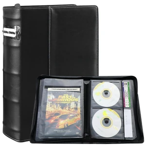 PUTNATRUE DVD CD Storage Binder 56 Discs DVD Book Binder with Label Slots & Cover Pockets, Media Holder Organizer for Blu ray & Video Game Discs, Home Collection, Car (Black Pages) PUTNATRUE DVD CD Storage Binder 56 Discs DVD Book Binder with Label Slots & Cover Pockets, Media Holder Organizer for Blu ray & Video Game Discs, Home Collection, Car (Black Pages)
