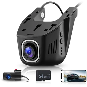 Hodozzy 4K Dash Cam Front and Rear, Mini Car Camera WiFi Hidden Dash Camera Hodozzy 4K Dash Cam Front and Rear, Mini Car Camera WiFi Hidden Dash Camera