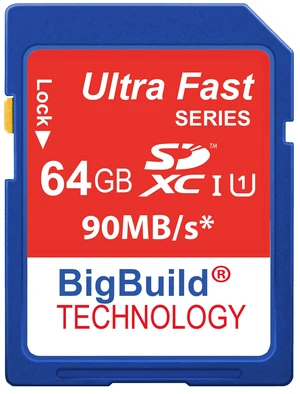 BigBuild Technology 64GB Ultra Fast 90MB/s Memory Card for Leica C Lux, D Lux, D Lux 7, M10 D, M10 P, Q P, Q2 Camera, Class 10 SDXC BigBuild Technology 64GB Ultra Fast 90MB/s Memory Card for Leica C Lux, D Lux, D Lux 7, M10 D, M10 P, Q P, Q2 Camera, Class 10 SDXC