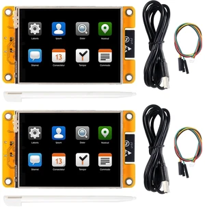 XIITIA 2pcs 2.8'' ESP32 Display Resistive Touch Screen with WiFi+BT, ILI9341 Driver 240x320 TFT LCD Screen Module for Arduino XIITIA 2pcs 2.8'' ESP32 Display Resistive Touch Screen with WiFi+BT, ILI9341 Driver 240x320 TFT LCD Screen Module for Arduino