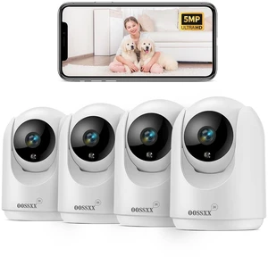 2.7K Indoor Security Camera Baby Monitor Pet Monitor, PTZ Nanny Cam 4Pcs 2.7K Indoor Security Camera Baby Monitor Pet Monitor, PTZ Nanny Cam 4Pcs